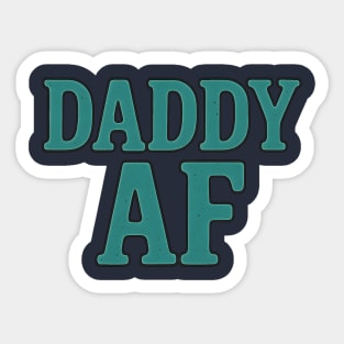 Daddy AF Typography Design Sticker